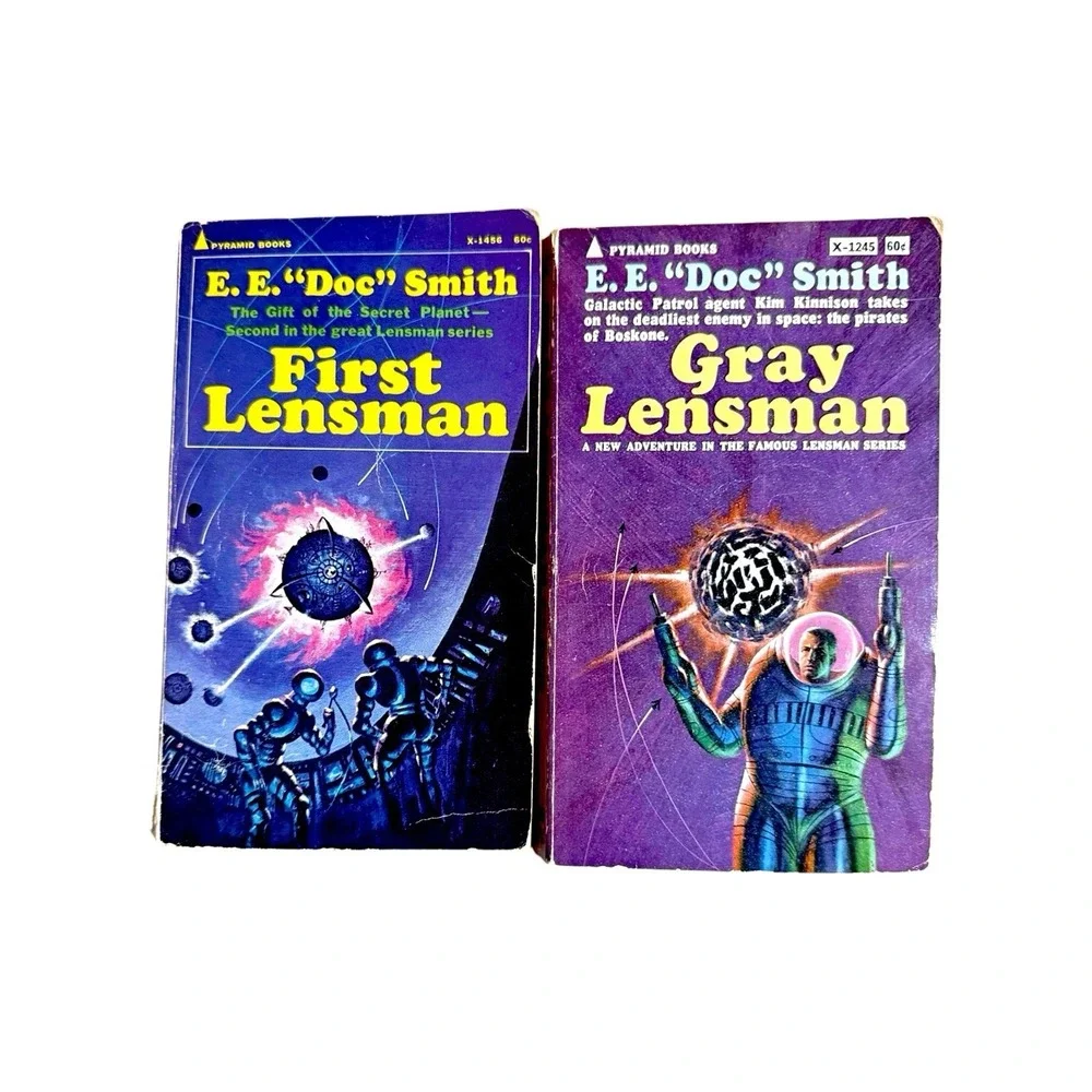 Vintage Lot of 14 E.E. Doc Smith Paperbacks from Lensman & Skylark Series SciFi
